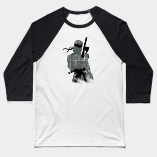 Solid Snake silhouette Baseball T-Shirt